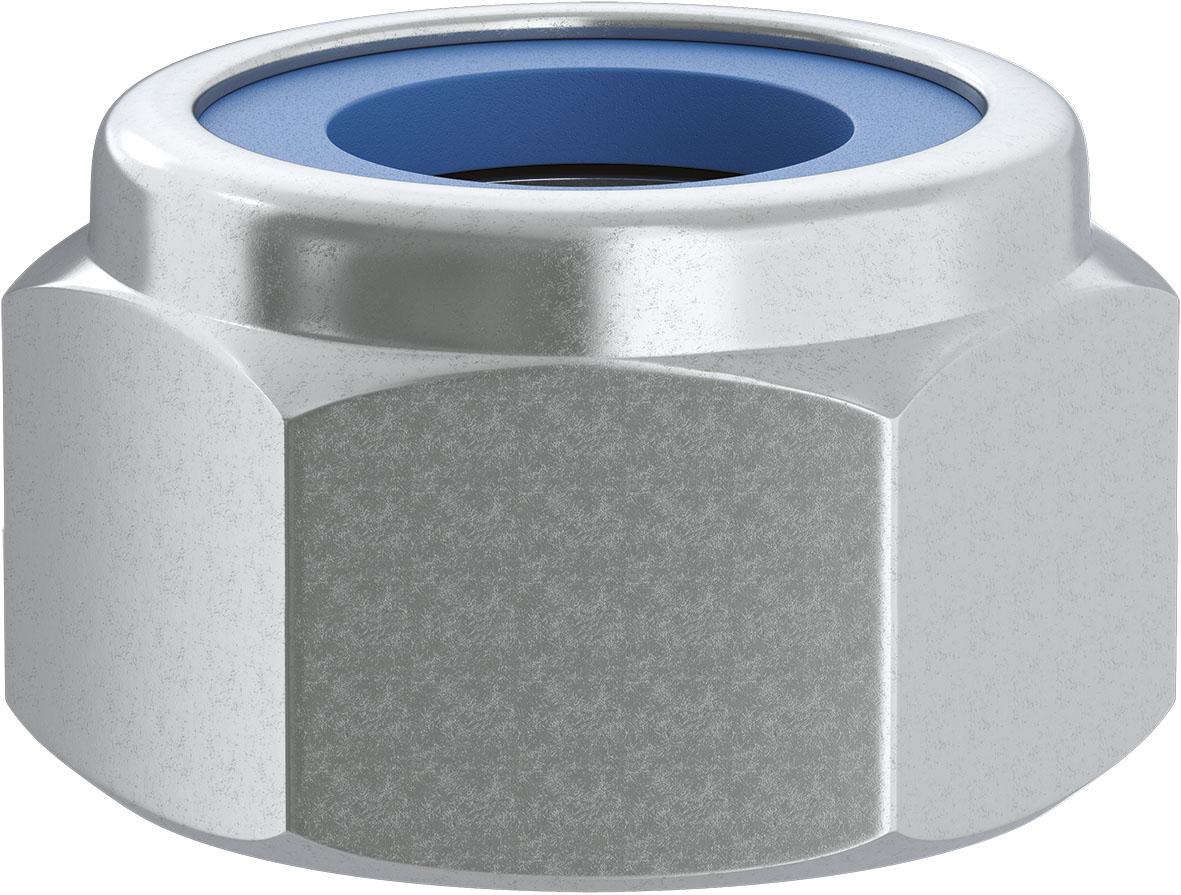 Ambrovit DIN 985 - UNI 7474 DADO ESAGONALE BASSO AUTOBLOCCANTE c/NYLON A PASSO GROSSO SW 