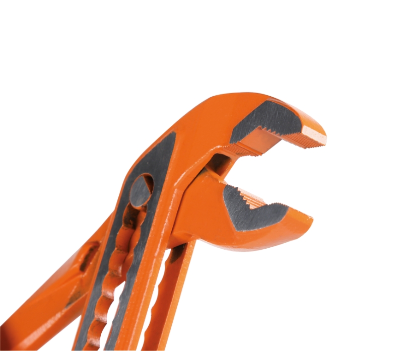 Pinza Poligrip regolabile a cerniera chiusa, verniciata arancio