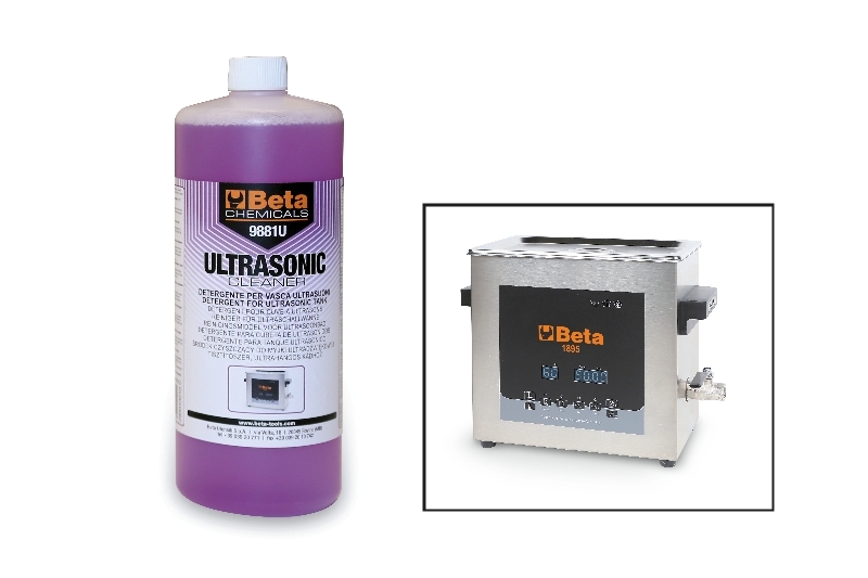Detergente industriale alcalino per vasca ultrasuoni.
