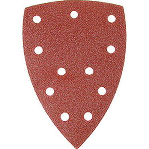 DISCHI ABRASIVI VELCRATI TRIANGOLARI CON 11 FORI
