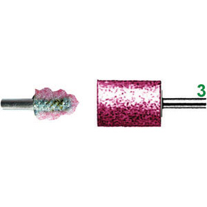 MOLE ABRASIVE ROTATIVE ATTACCO � MM 3. IN CORINDONE ROSA. DUREZZA M FORMA CILINDRICA